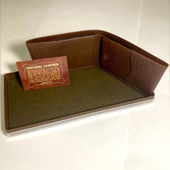 Amity Leather Men’s Wallet - Picture 1 of 3